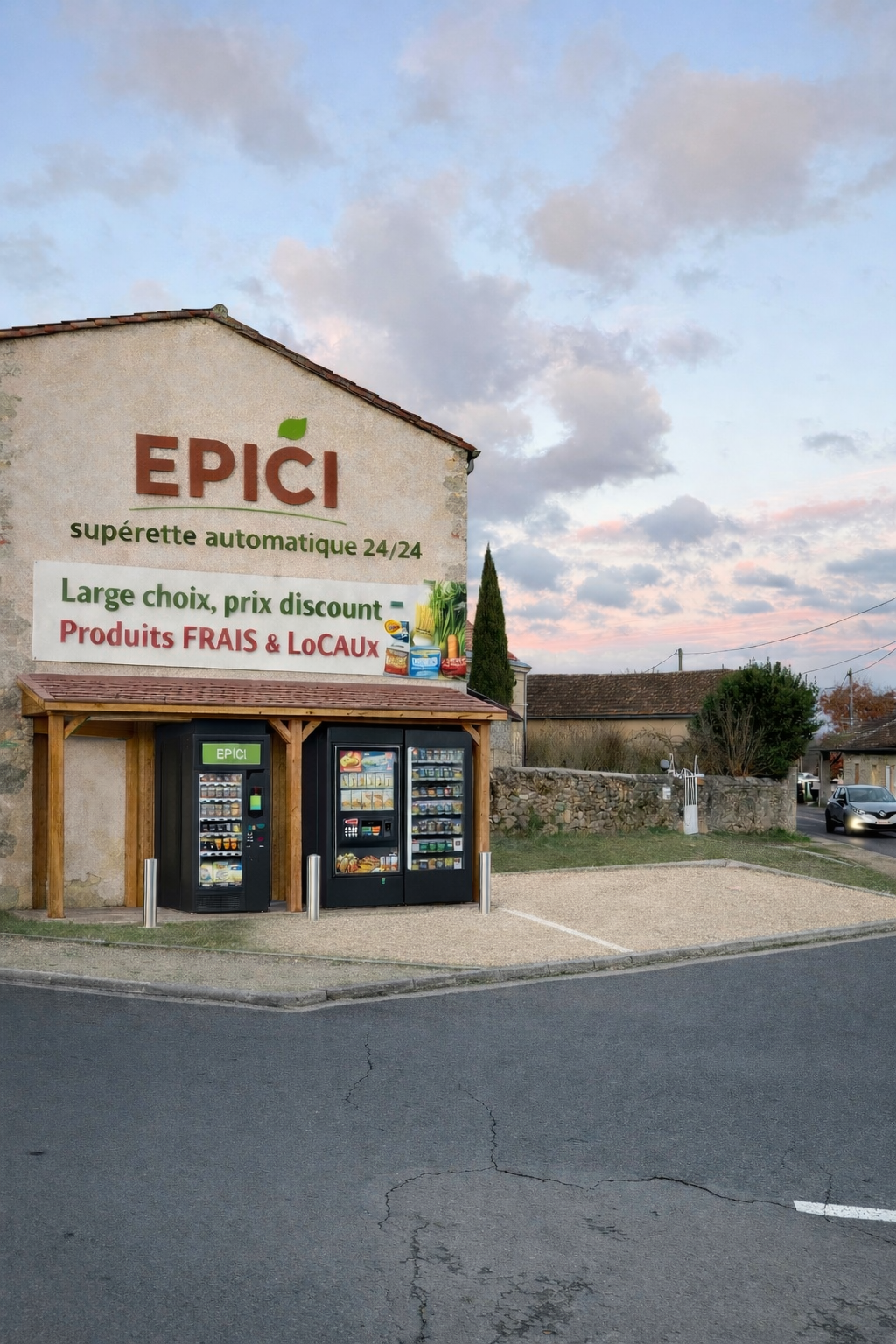 Simulation EPICI intégrée sur le site – vue contexte