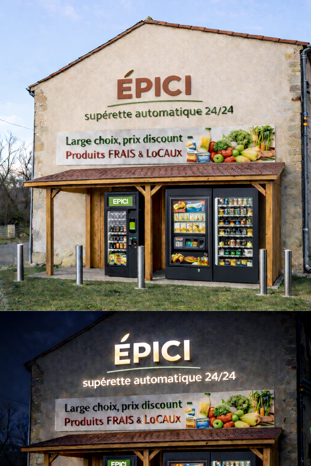 Option 1 — façade jour & nuit